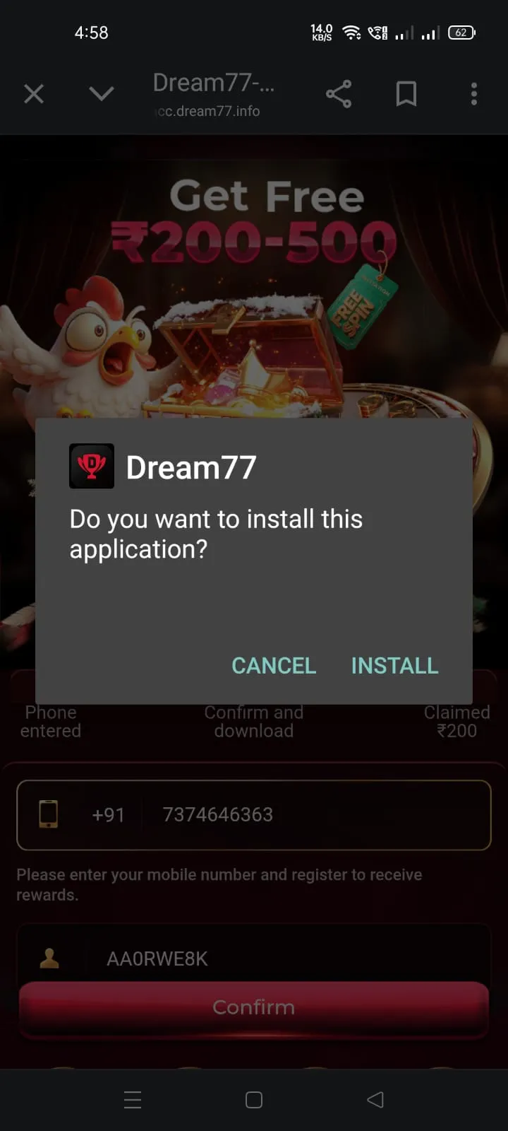 Game3f withdrawal confirmation and tracking